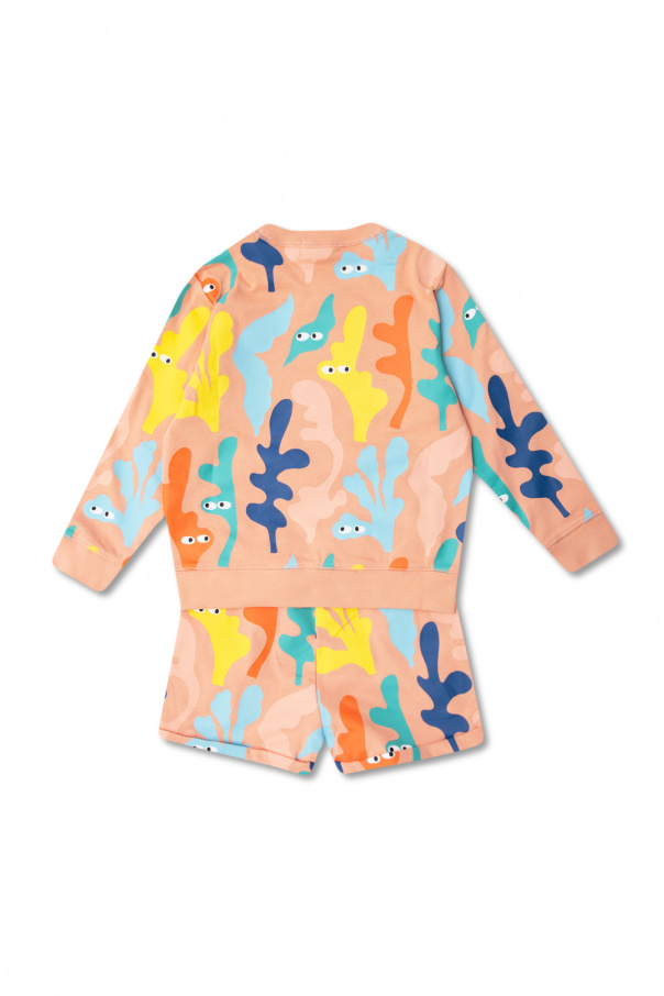 Sweatshirt shorts set Stella McCartney Kids SchaferandweinerShops Congo stella mccartney tie dye denim shirt jacket